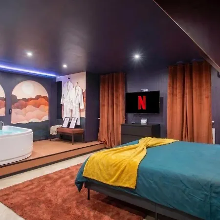 Appartement Nuage Dore - Jacuzzi Privatif & Parking Mulhouse